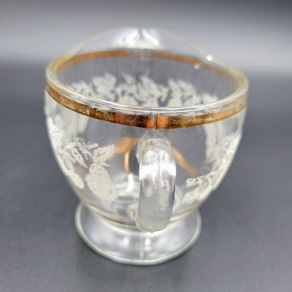 Vintage Creamers Frosted Grape & Leaf Gold Set Of 3 Creamer Syrup Condiment - Picture 6 of 16